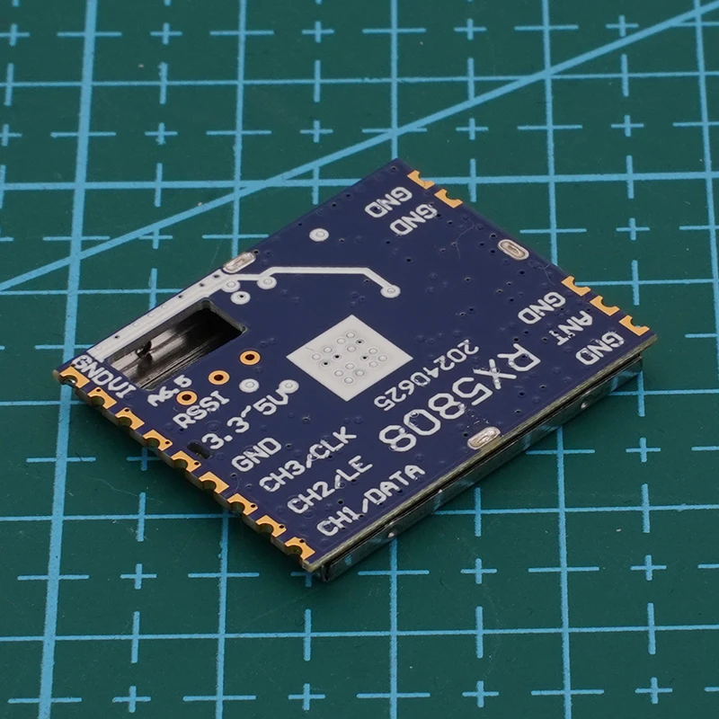 

1PC RX5808 SPI Control VRX Receiver 5645MHz~5945MHz Wireless Video Receiving Module Support 0.5V-1.1V RSSI Output for FPV System