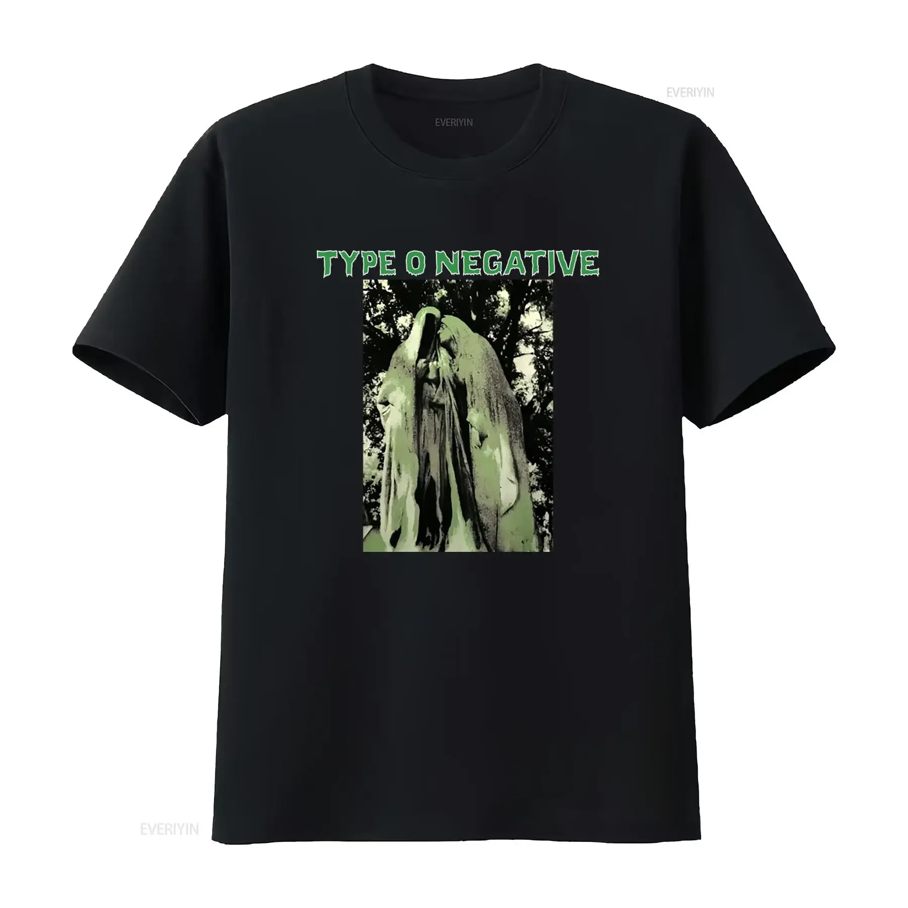 T-shirt vintage gothique Type O Negative Beg To Serve en coton noir Lb3874, délavé, confortable, décontracté, extensible, unisexe