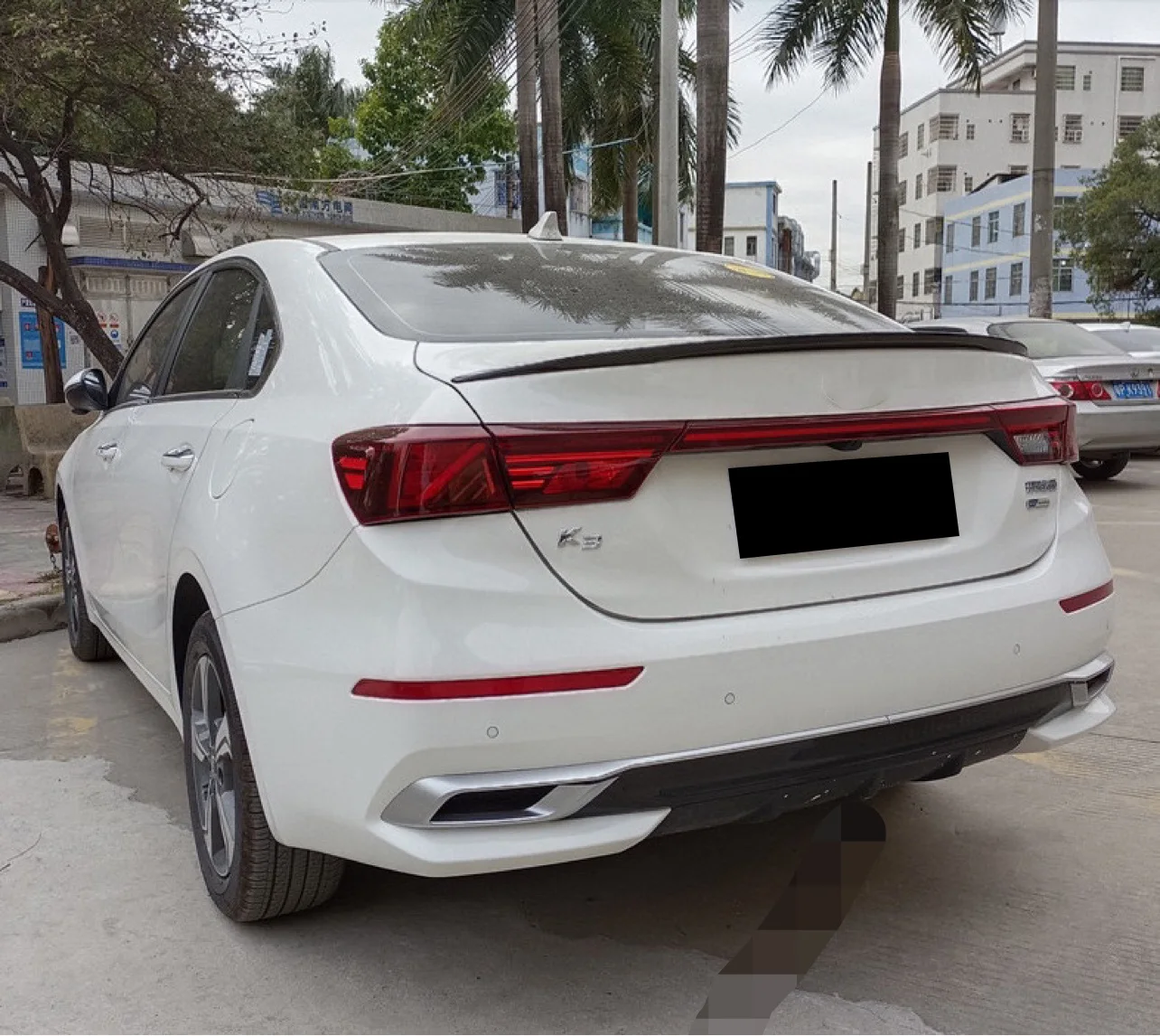 For 2019-2024 Kia K3 Forte Trunk Lid Trunk Lid Spoiler High Quality ABS Material Rear Wing Package