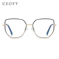 Ceofy New Arrival Women Metal Glasses Frame Fashion Vintage Myopia Optical Prescription Brand Design Popular Eyeglasses Frames