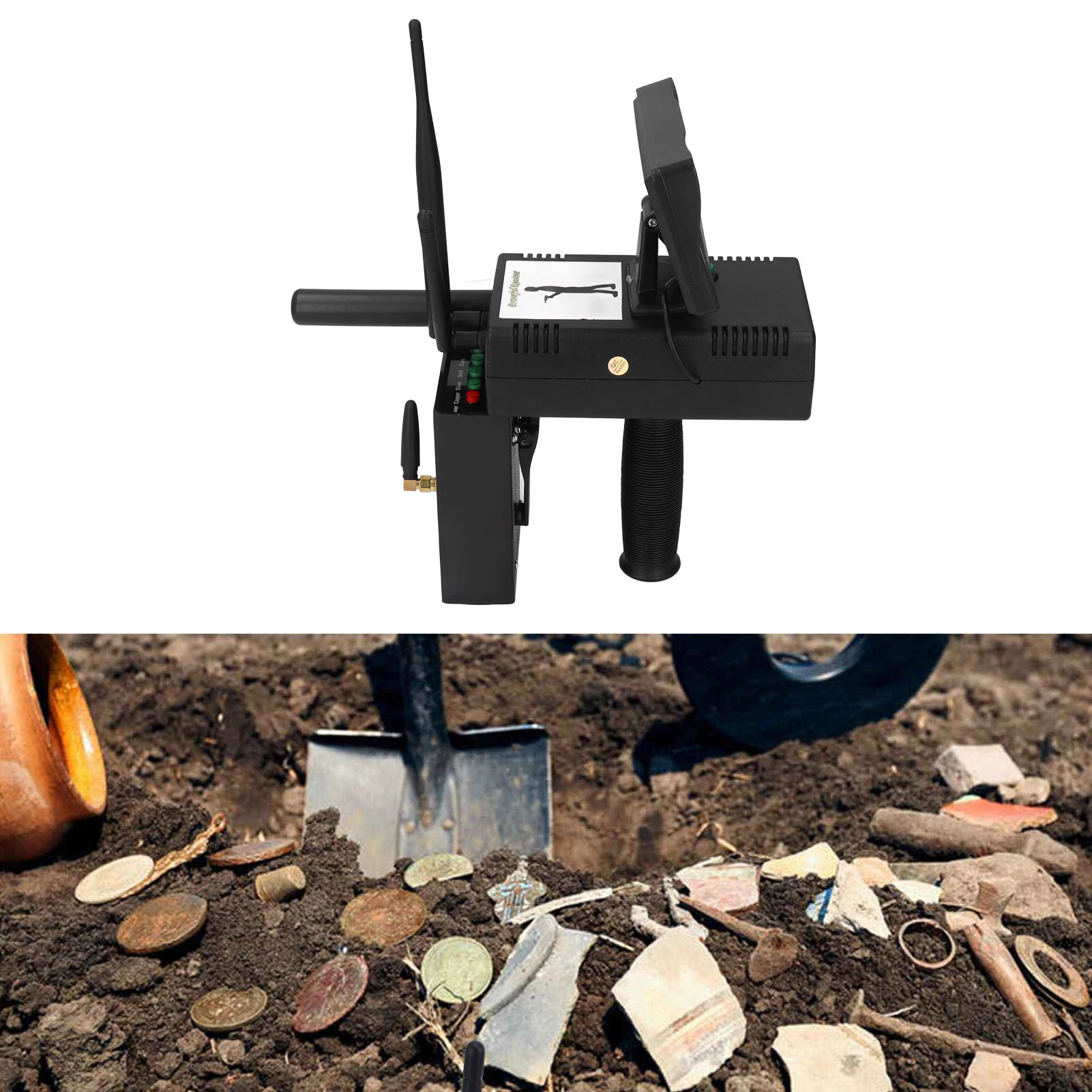 Metal Detector portatile Metal Detector portatile Trasmettitore ad alta precisione Ricevitore Set di scanner per metalli Metal Finder Scanner per metalli