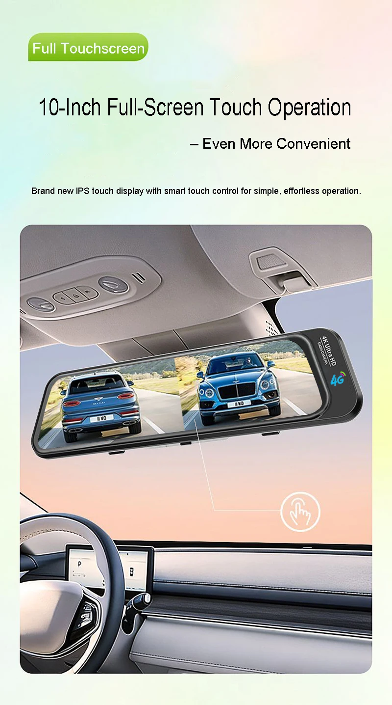 4G 4K Stream Dashcam 2CH ADAS Sentry GPS RemoteSnap Totwinkel-Überwachung 24H Parküberwachung Zeitraffer Nachtsicht App Bewegungssensor G-Sensor Loop-Aufnahme – Detail 7