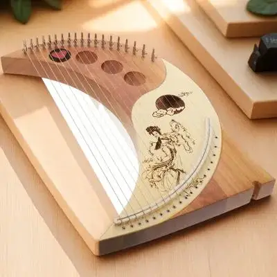 

Lyre Harp Musical Instrument Instruments Solid Wood Chinese Fir Child Stringed