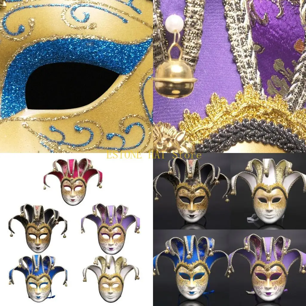 

49MF Comedy Mask Exquisite Decoration Mask Halloween Cosplay Mask