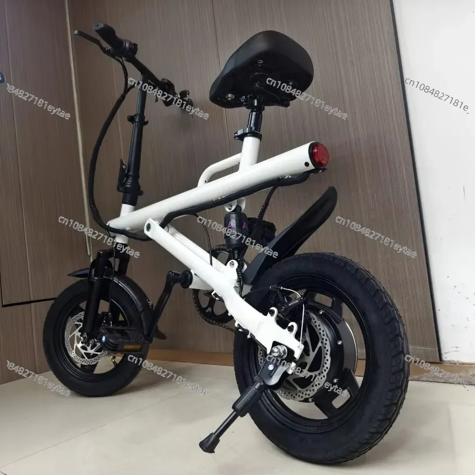 High Performance 14 Inch 400W Motor E-Bike Aluminum Alloy Frame 36V Lithium Battery Fat Tire Folding Bike for Adults