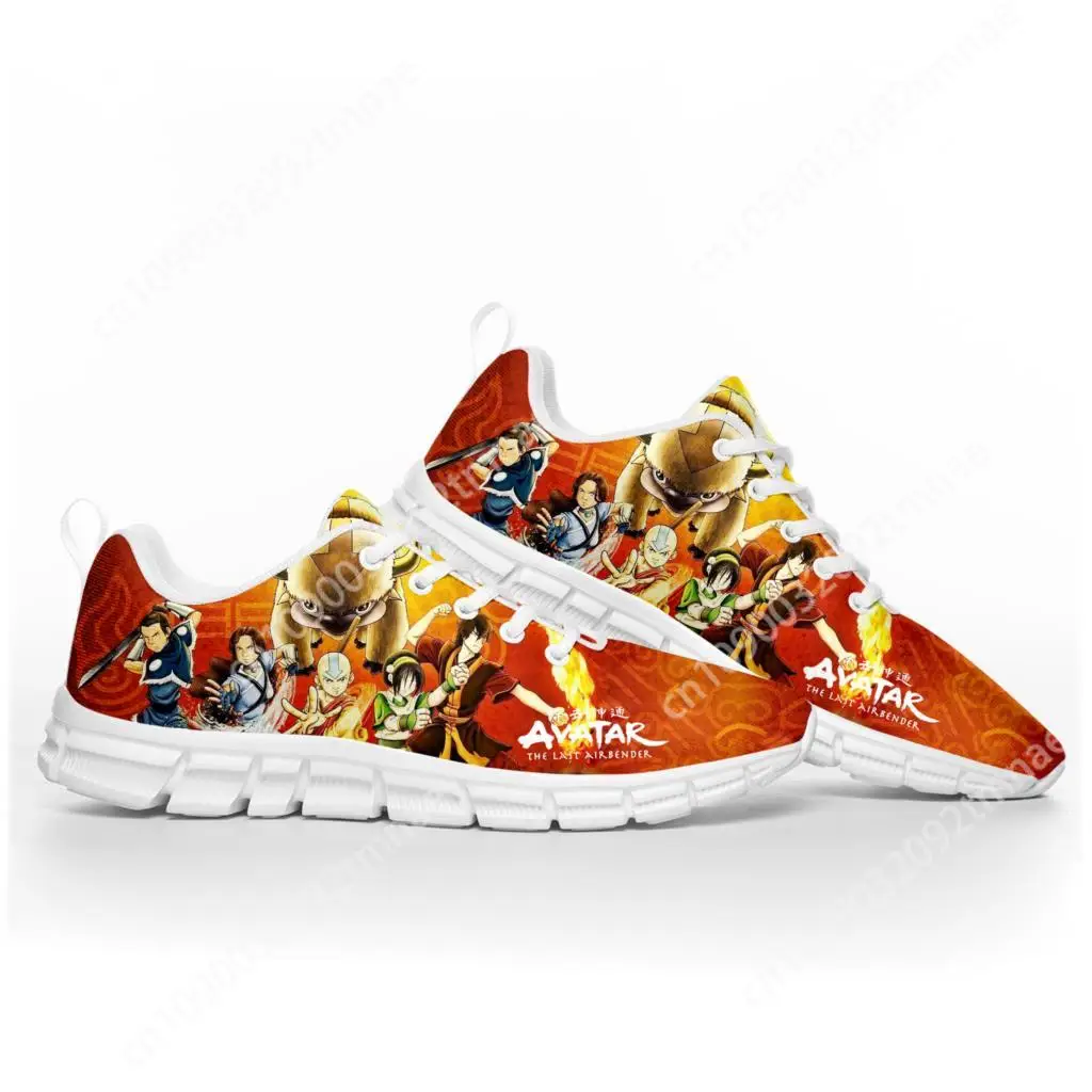 Avatar De Laatste Airbender Sportschoenen Heren Dames Tiener Kinderen Sneakers Custom Hoge Kwaliteit Sneaker Paar Witte Schoen