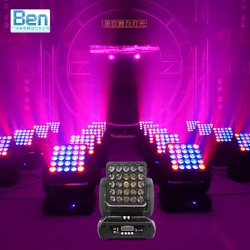 Cabezal móvil RBG de 12w x 25 piezas, luz de escenario con cabezal móvil 4 en 1, haz de lavado para DJ, luces de fiesta