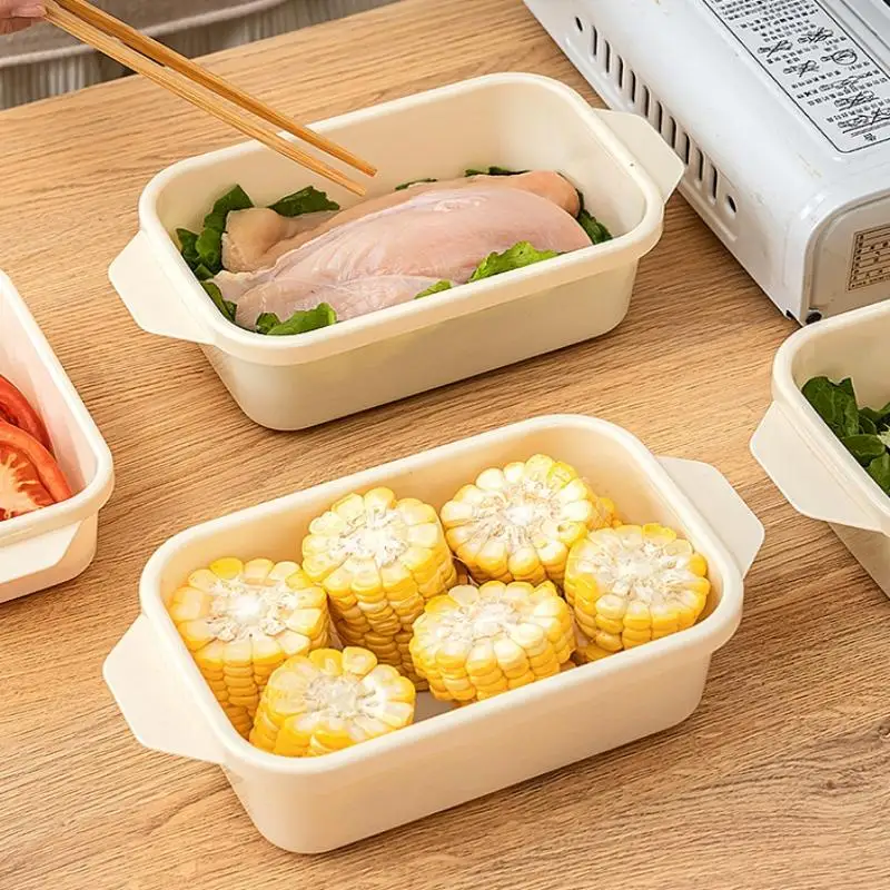 1/3pcs Refrigerator Food Sealed Crisper Containers Fresh Fruit Vegetables Steak Meat Storage Box Organizer Kitchen Accessories