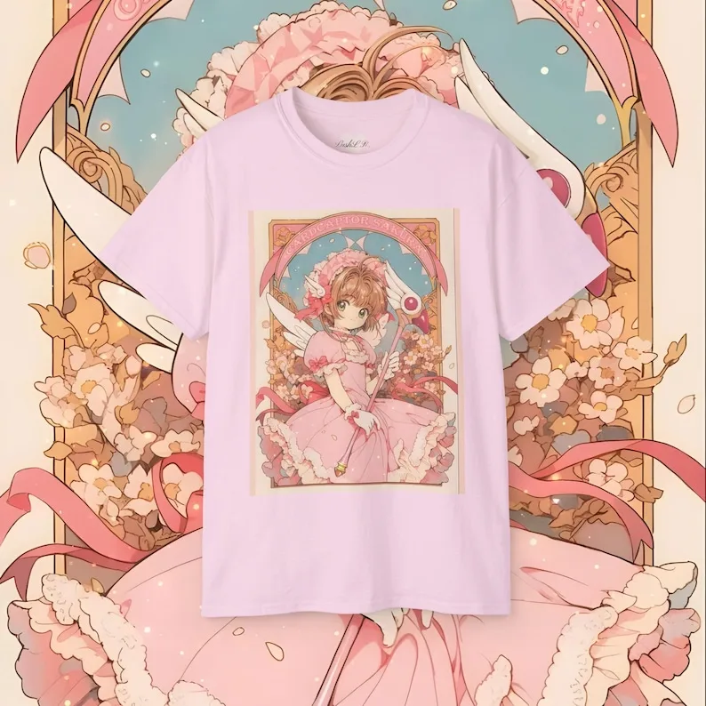 Cardcaptor Sakura T-Shirt Retro Anime Tee Cute