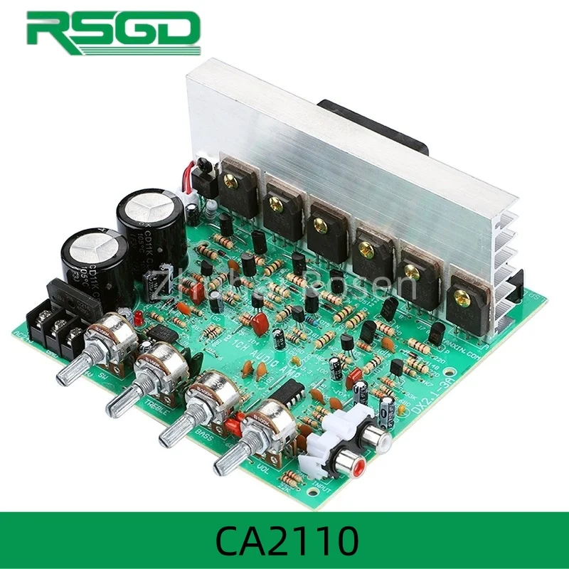 Wholesale CA2110 2.1 Channel 240W High Power Subwoofer Amplifier Board AMP Dual AC18-24V Home Theater Audio Amplifier Board