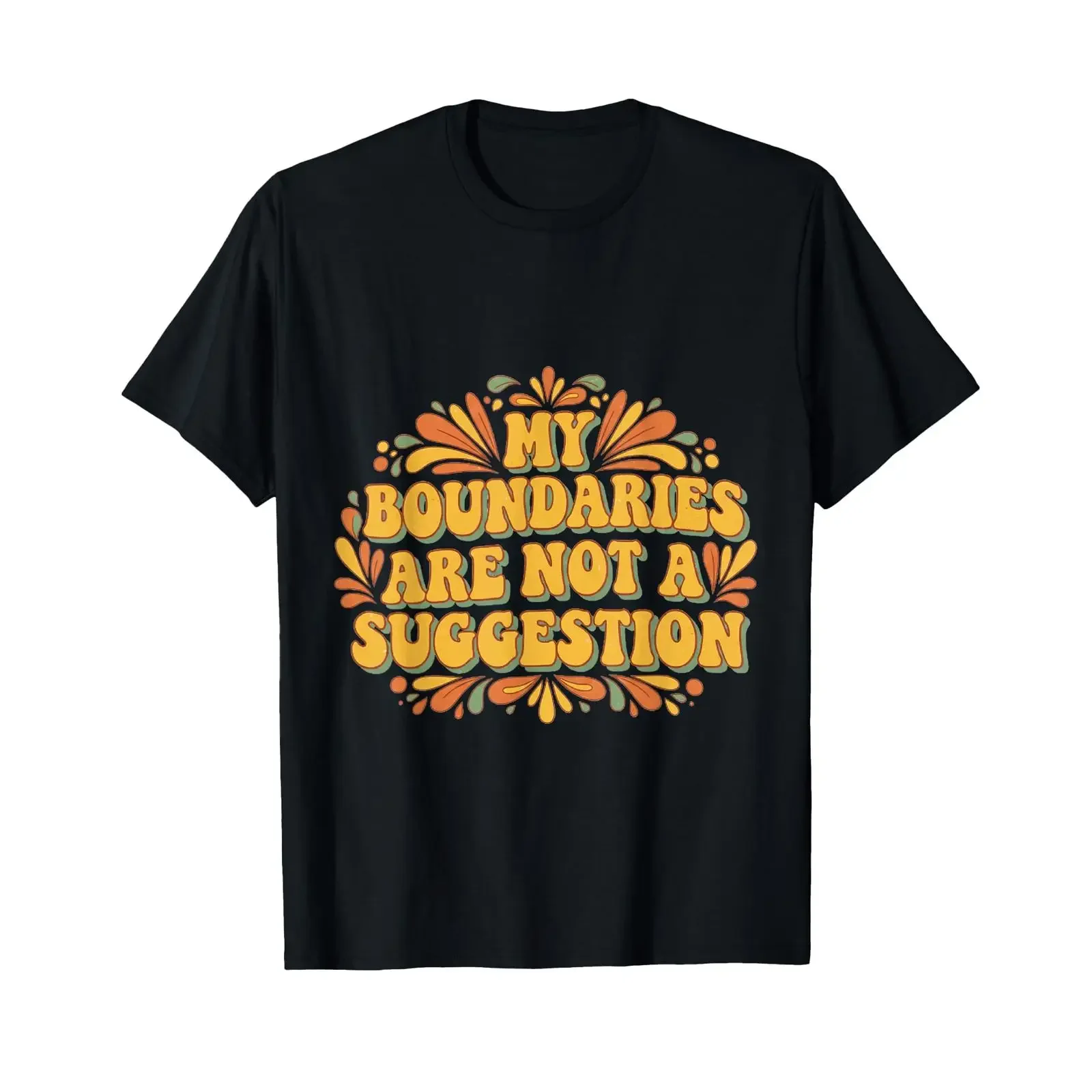 Meine Grenzen sind kein Vorschlag Retro Geschenk für psychische Gesundheit T Shirt vintage Washed Comfortable streetwear