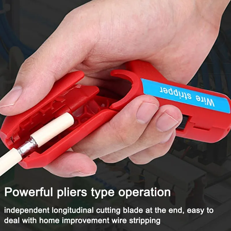 Multi-function Cable Stripping Tool Curved Handle Wire Stripper Wire peeling knife Electrician Wiring Hand Tools