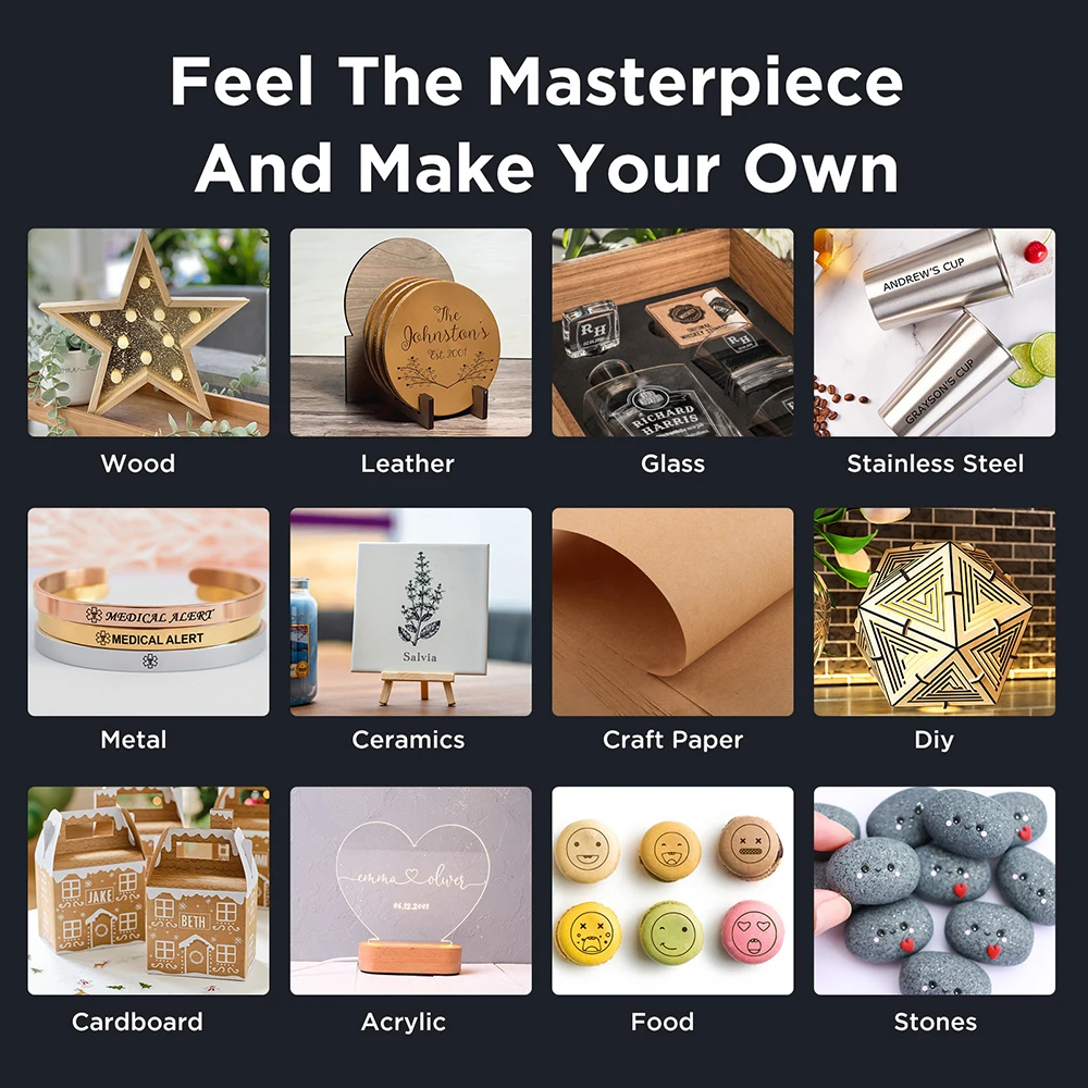 ACMER P1 S Pro 5.5W Laser Engraving Machine For Acrylic Wood Glass