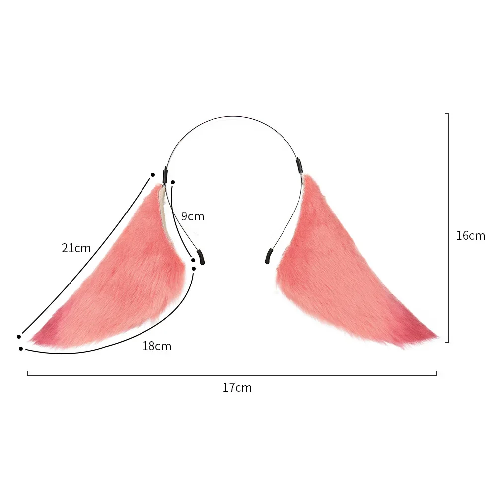 cosplay lopard bang orecchio volpe chiodo panca cappello accessori per capelli costume da festa di Halloween