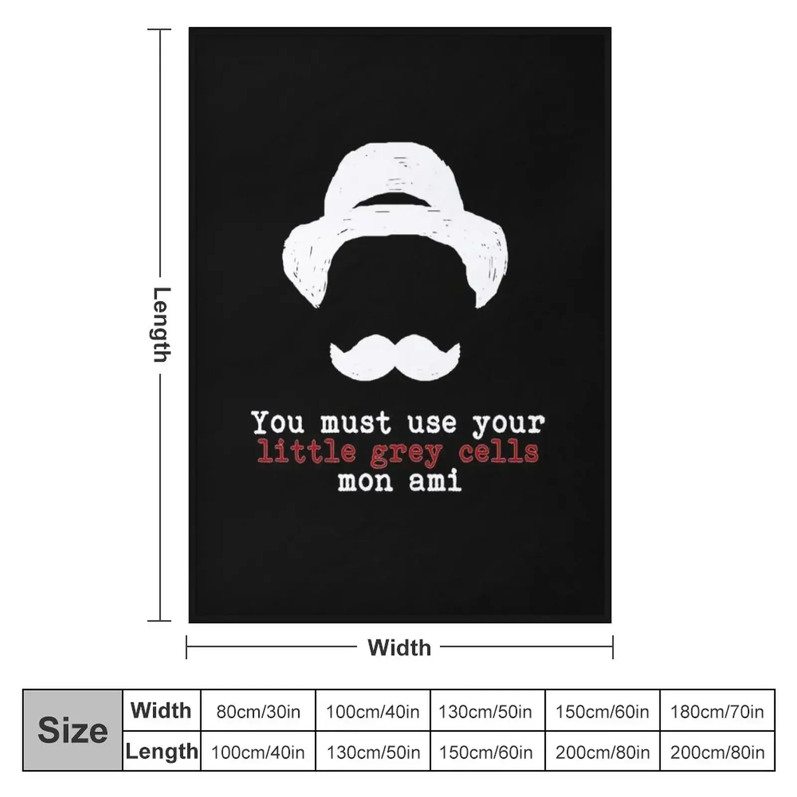 Agatha Christie Hercule Poirot Little Grey Cells Throw Blanket manga Luxury Thicken sofa bed Flannel Fabric Blankets