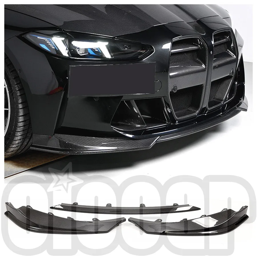 

OiOMOTORS V3 Style Pre-preg Dry Carbon Fiber Front Bumper Lip Spoiler for BMW G80 G81 M3 G82 G83 M4