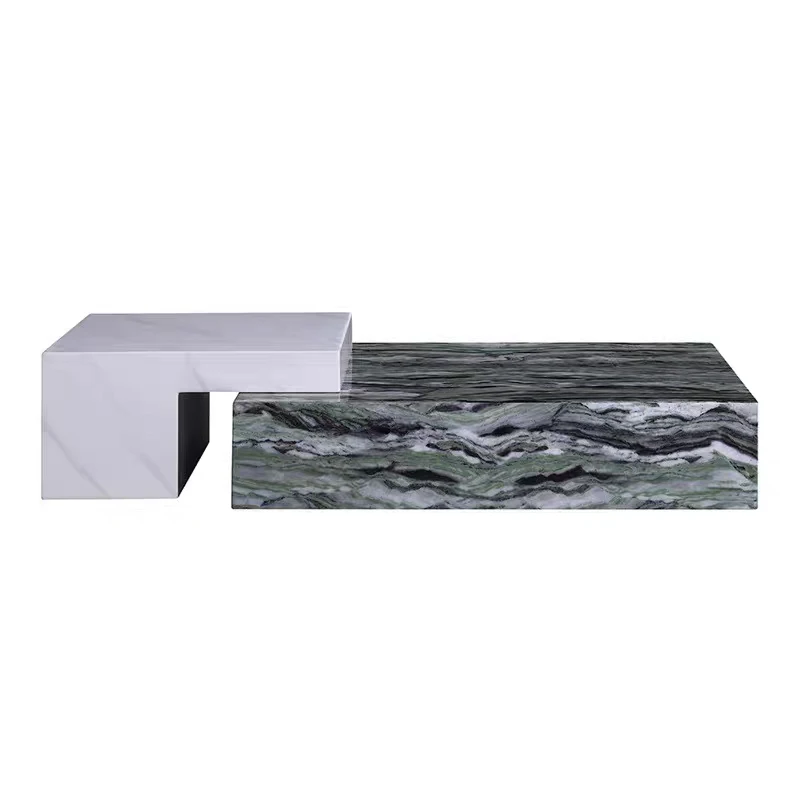 

xc-Modern Luxury Rectangular Marble Coffee Table Minimalist Marble Coffee Table for Living Room Dining Room Furniture*