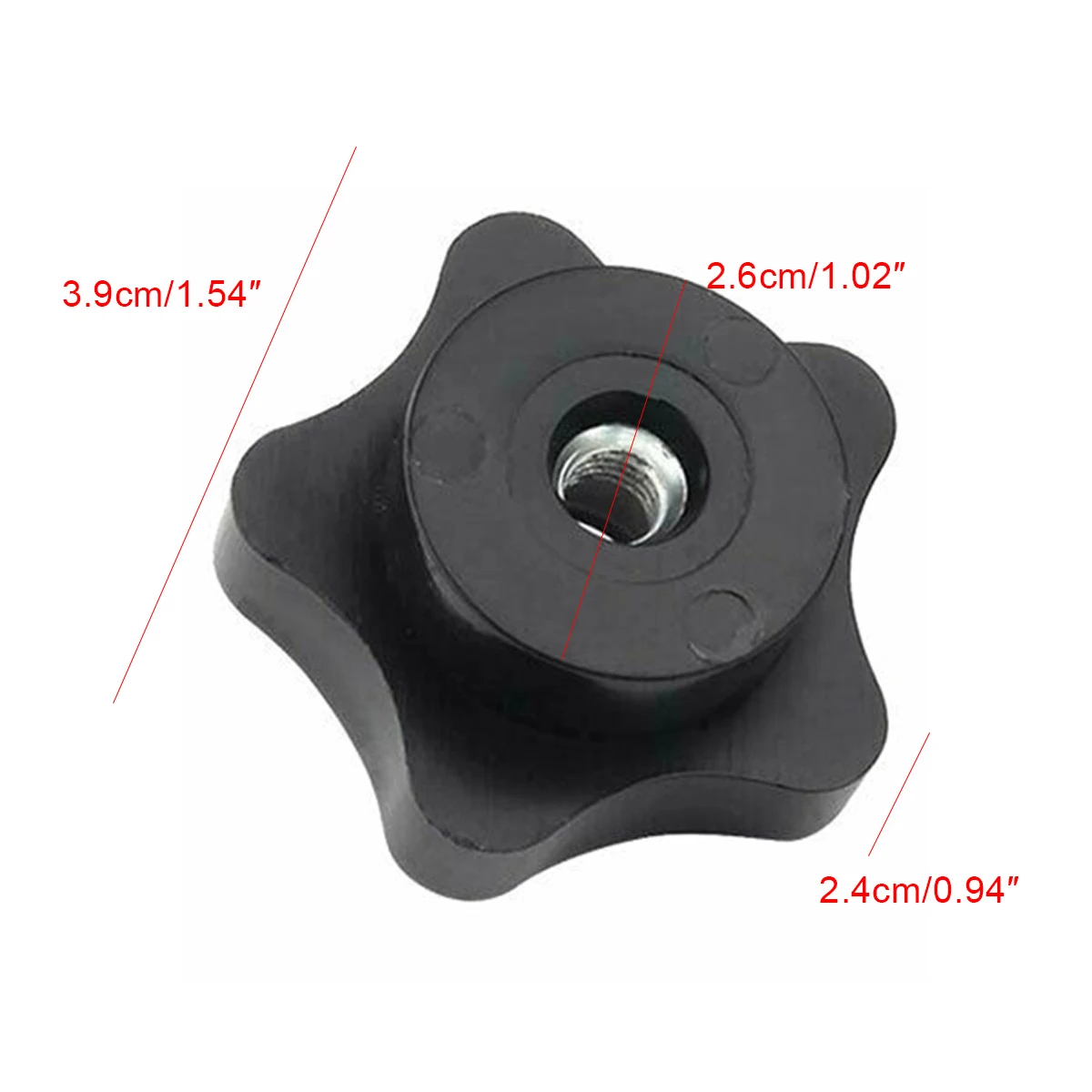 4pcs M8 Plastic Plum Nut Plastic Pentagonal Nut M8 Plastic Nut