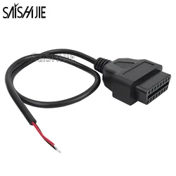 Car GPS Charger Cable Adapter OBD2 Power Adapter 2 Pin to 16 Pin Female 12V OBD2 OBD ll Power Cable Extension Connector Adapter