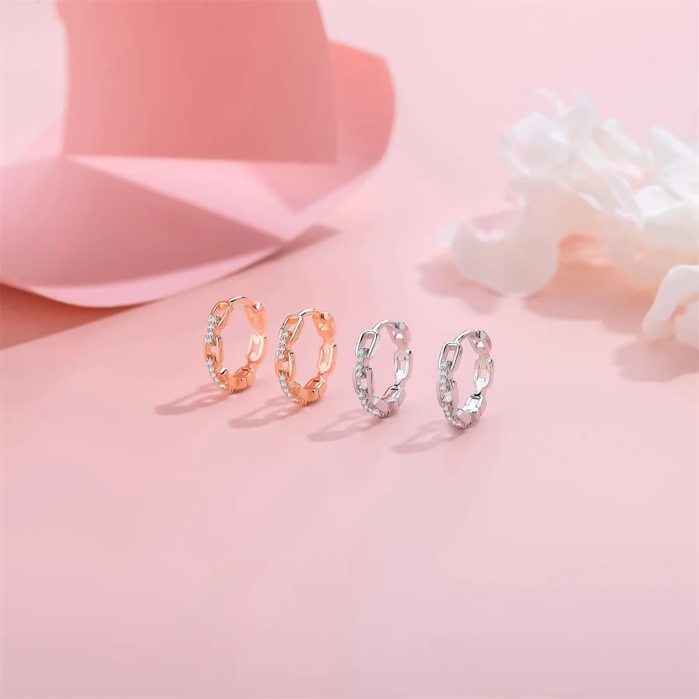 

Корейские нишевые серьги из стерлингового серебра S925, новые блокирующие цирконы, легкие роскошные блестящие серьги-кольца для женщин