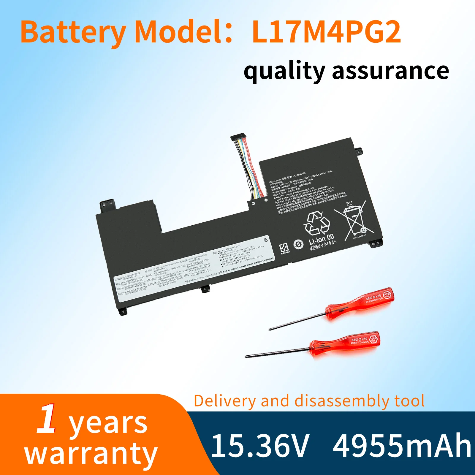 L17M4PG2 Battery For Lenovo Legion Y730-17ICH Y740-17IRH Y9000K Series L17M4PG2 L17C4PG2 L17L4PG2 L17S4PG2 L18C4PG1