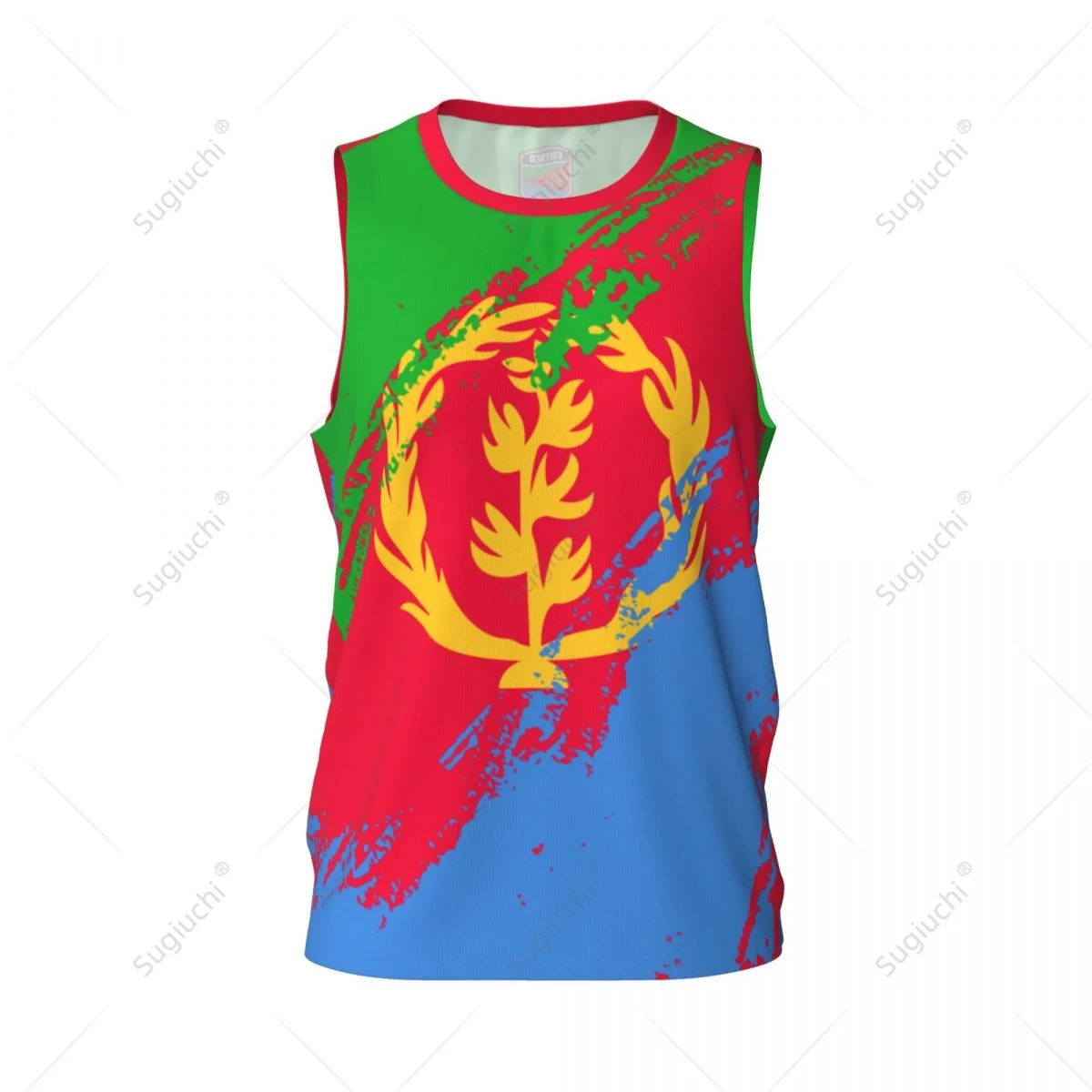 Men Basketball Sports Eritrea Flag Running Fitness Multifunction Jersey Sleeveless shirt Custom Name Nunber Exclusive