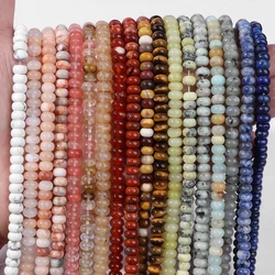 5*8mm Rondelle Stone Beads Chalcedony Natural Jaspers Abacus Beads Jades Loose Beads for Jewelry Making Bracelet DIY Necklace