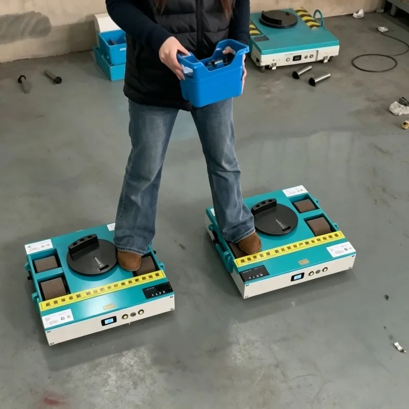 Explosion-Proof Electric Tank Trolley Remote Control Transporter, 360-Degree Rotating Heavy Load Mover