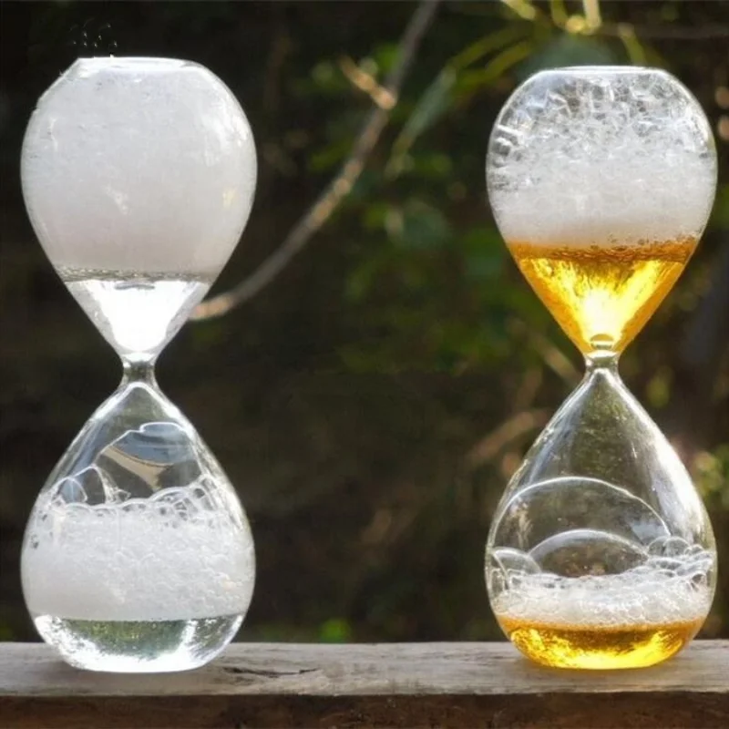 

Creative Multicolor Dreamed Bubble Hourglass Drift Bottle Liquid Glass Sand Clock Motion Sensory Timer Desktop Decoration Gifts