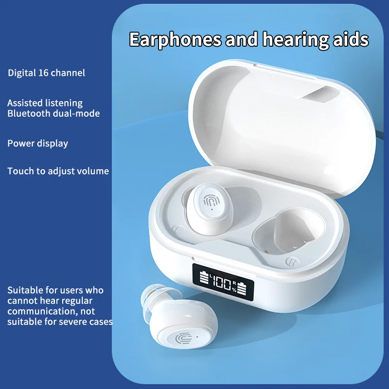 

Noise Reduction Adjust Sound Headphone Power Play Touch Control DSP Digital Chip Assist In Listening Bluetooth Function Earphone