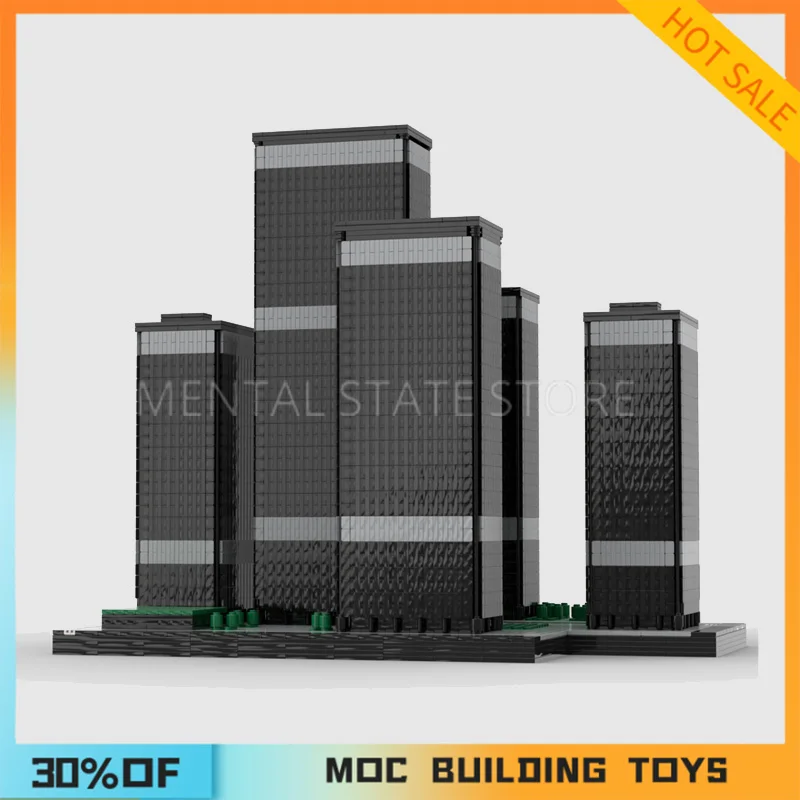 11015 pçs personalizado moc toronto-dominion centro blocos de construção tecnologia tijolos montagem criativa educação brinquedos presentes do feriado