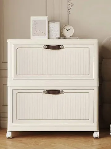 투명 접이식 수납장 대용량 냉장고 정리함 다용도 주방 정리함