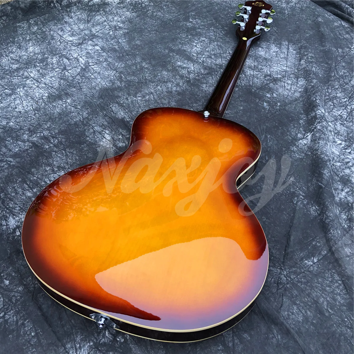 Top Quality New Grote Sunburst Archtop Guitar P90 Pickups Jazz Electric Guitar with Maple Hollow Body Guitars