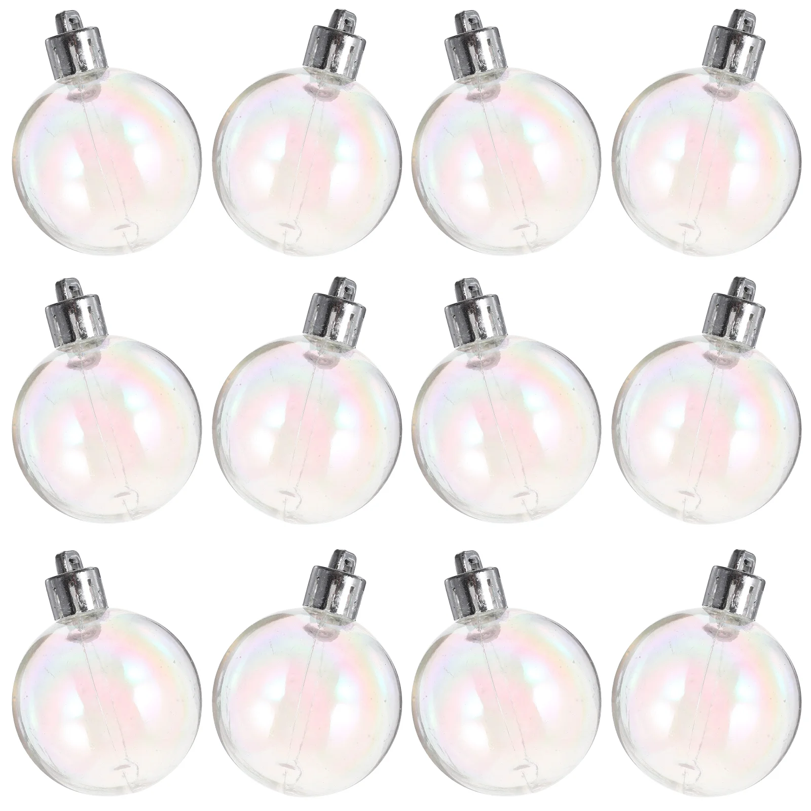 

12 Pcs Pearl Bubble Ball Xmas Tree Ornament Party Christmas Hanging Outdoor Decor