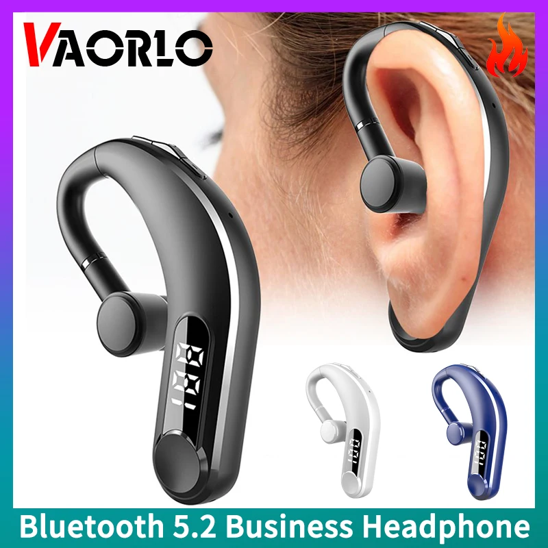 M22 Business Headset 5.2 Bluetooth Oortelefoon Lange Levensduur Batterij Draadloze Koptelefoon Handsfree Sport Oordopjes Met Microfoon Led Display