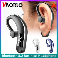 VAORLO Bluetooth 5.2 бизнес-наушники долгий режим ожидания светодиодный дисплей Беспроводные наушники с микрофоном водонепроницаемая Спортивная Музыкальная гарнитура