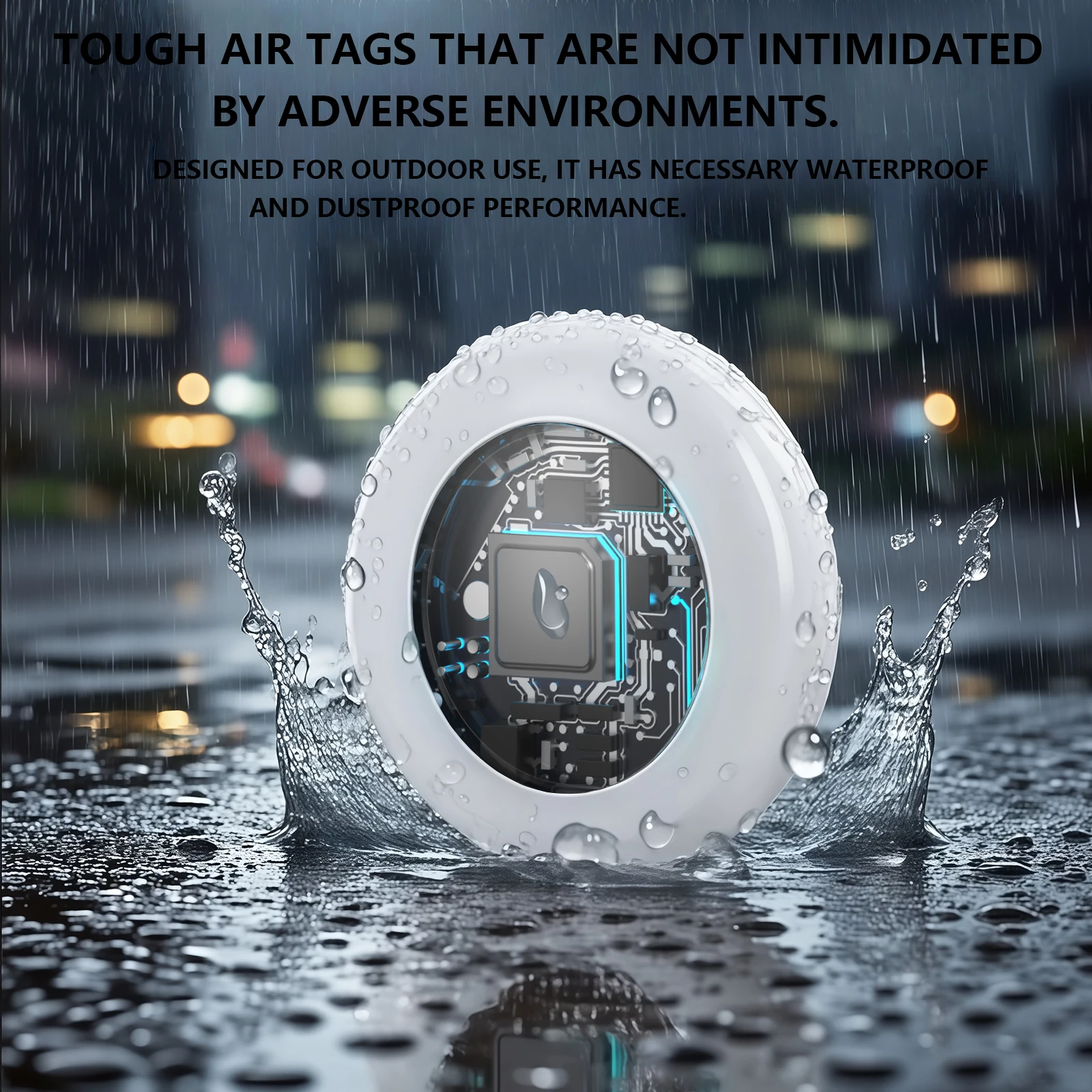Timethinker Smart Bluetooth GPS Airtag Tracker Work with Apple Find My APP ITag Anti Lost Air Tag Locator Pet Finder for IOS