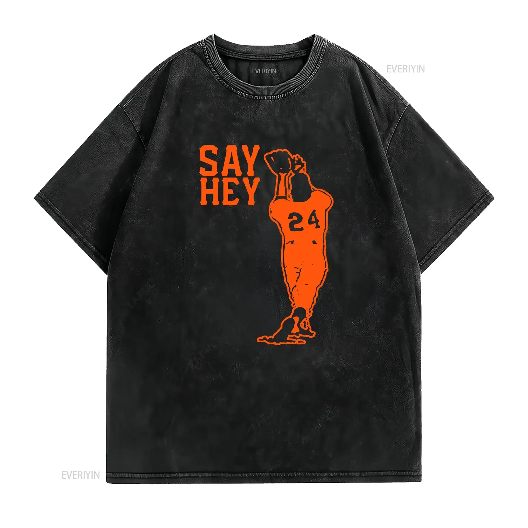 The Say Hey T Shirt San Francisco Baseball Fathers day gift Golden Gate Bridge Candlestick Park Willie Mays vintage Washed