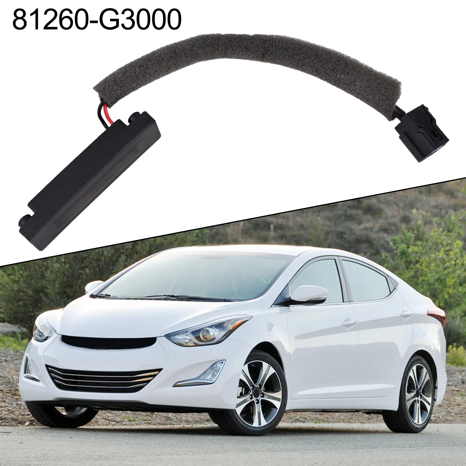 Tailgate Release Handle Switch 81260-G3000 For Hyundai Elantra For GT I30 N Line 2017-2020 Black ABS Exterior Door Parts