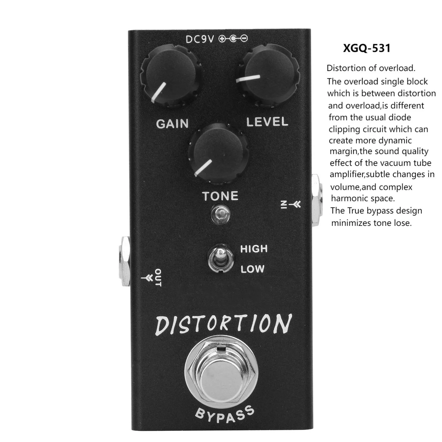 

Factory Customize XGQ-531 Single-piece Electric Guitar Effect Pedals Guitar Single Block Distortion Effect Pedal for Wholesale