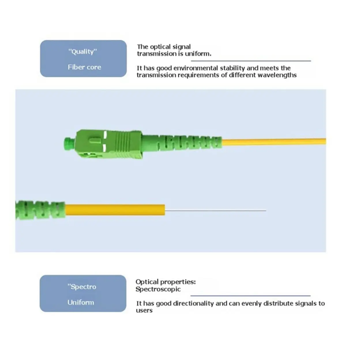 SC/ 1x32 Fiber Optical Splitter 1:32 Fiber Optic Splitter Coupler Low Insertion Loss SC/ Splitter for FTTH Network