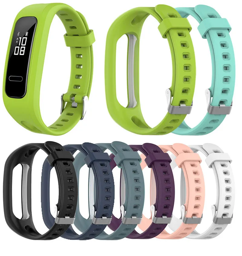 Soft Silicone Wrist Strap For Huawei Band 4e 3e Honor Band 4 Running Replacement Smart Watch Band Honor band 5 Basketball Bracel