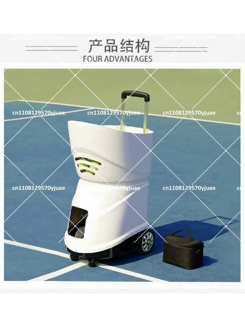 Tennis Serve Machine with Mobile Remote Control, Automatic Ball Launcher for Solo Practice, Sparring and Training
