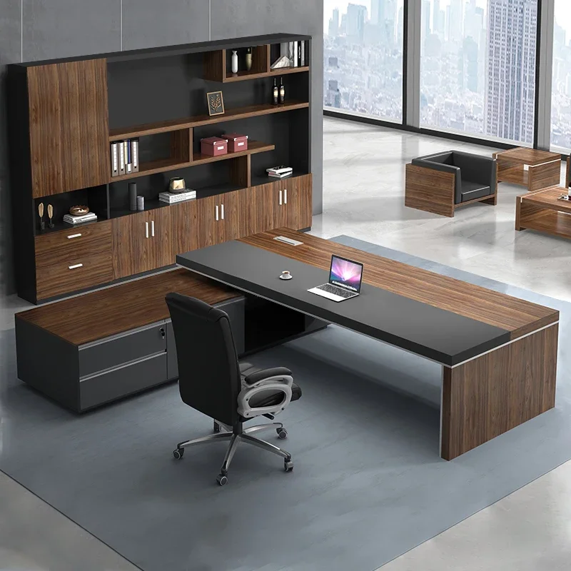 Organiser Desk With Drawer Computer Light Luxury Cabinet Designer Commercial Bureau De Chambre Mesa Vertical Office Furniture