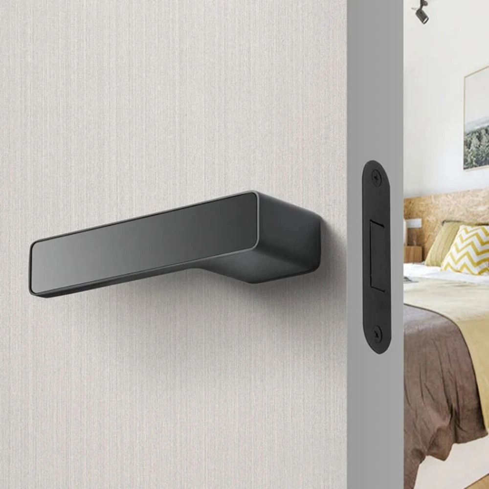 

Дверная ручка из цинкового сплава, элегантная изысканная ручка для спальни, бесшумный минималистичный набор бесшумных замков для внутренней двери, дверная фурнитура