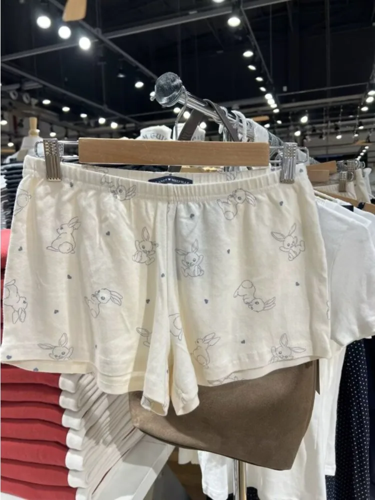 2025 براندي BM الساخن بيع المرأة الصيف السراويل المألوف الفتيات الأساسية الكرتون الملابس النسائية الأزهار السراويل غير رسمية