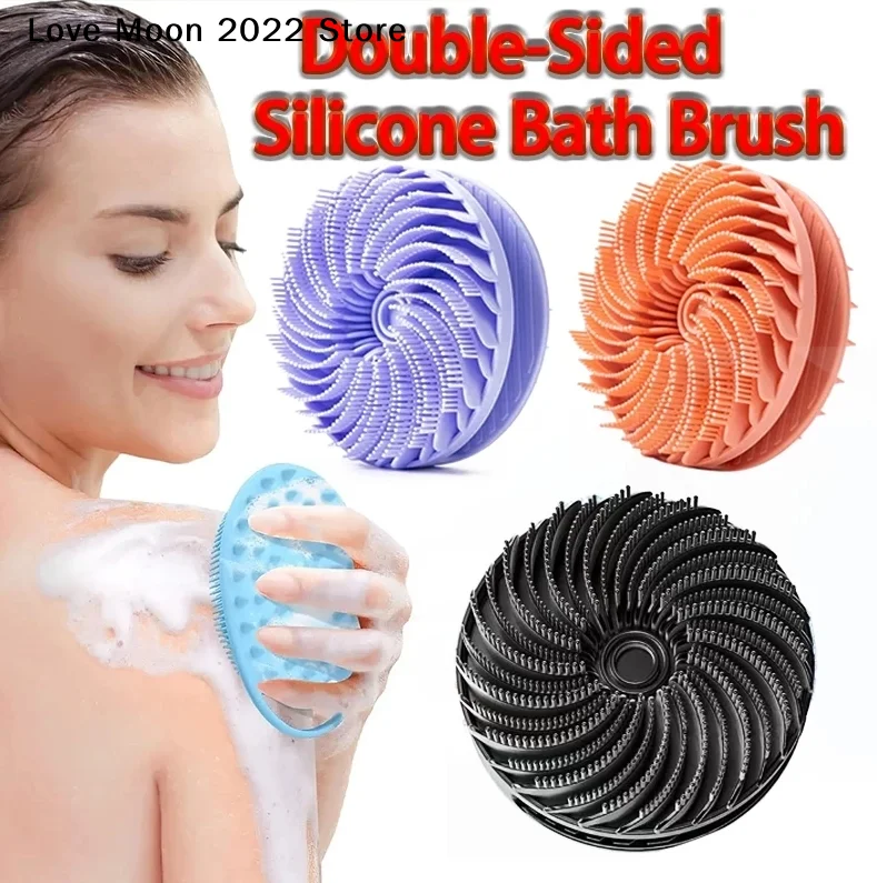 Silicone Shampoo Brush Scalp Antipruritic Massage Hair Washing Combs Body Cleansing Exfoliator Bathing Brushes Hairdressing Tool