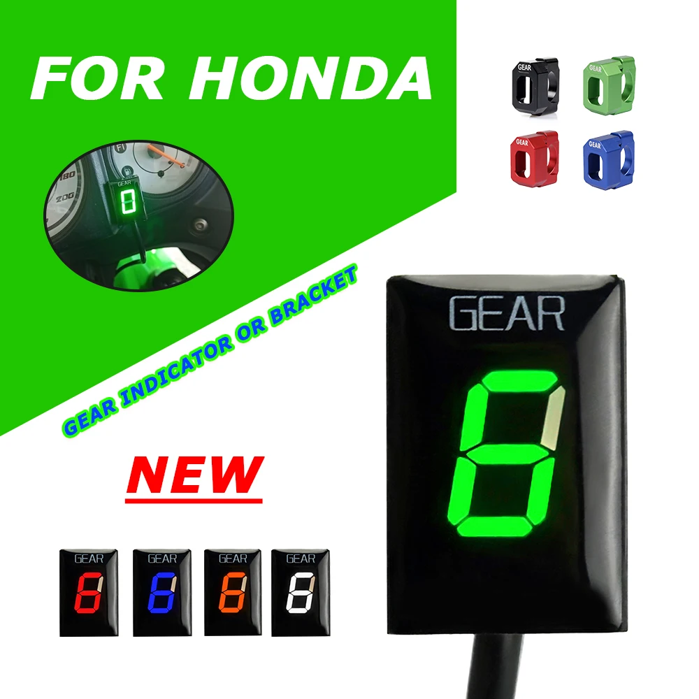 For Honda CB500F CRF250L CTX1300 CB400SF CBR600RR Motorcycle Accessories Gear Indicator Gear Counter Display Speed Report Meter