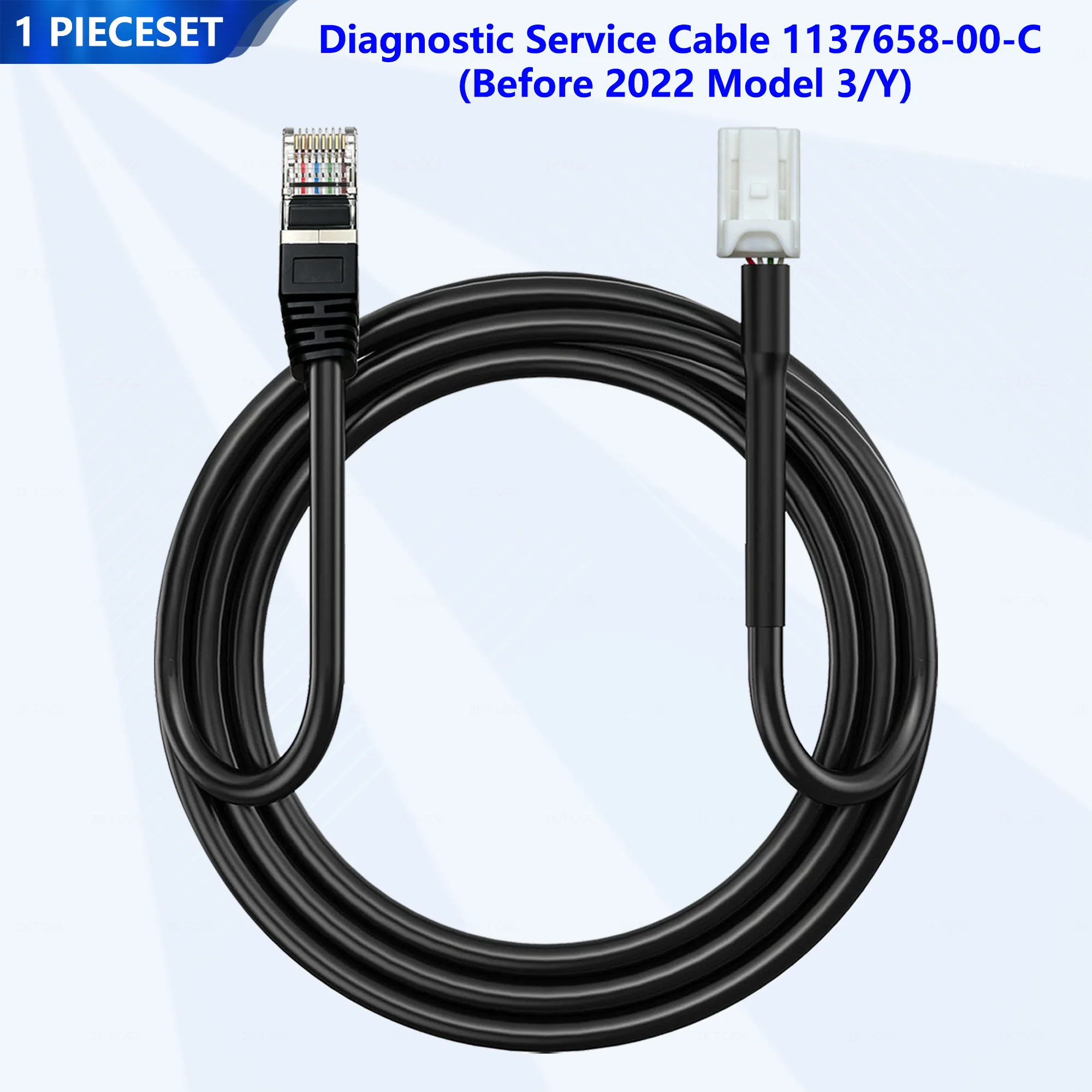 For Tesla Diagnostic Ethernet Cable RJ45 to Sumitomo for Model 3 Y Toolbox Programming OEM 1137658-00-C 100BASE-TX