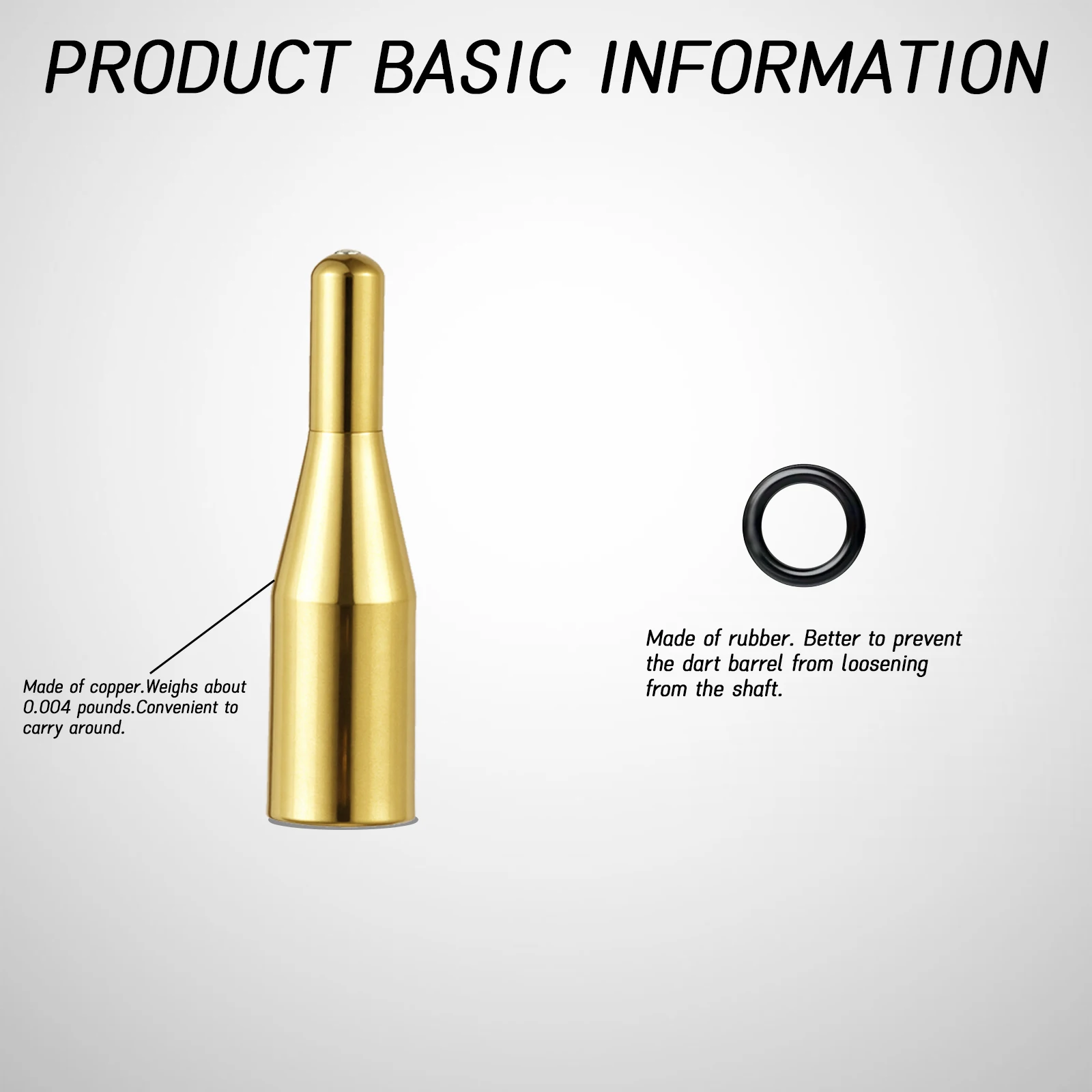 Huanqu 100 Rubber O-Rings for Darts with Installation Tool - Dart Accessories, Replacement Parts for All Standard Dart Sets